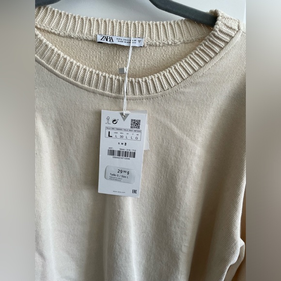 NWT Zara cropped long sleeve shirt - Picture 2 of 3